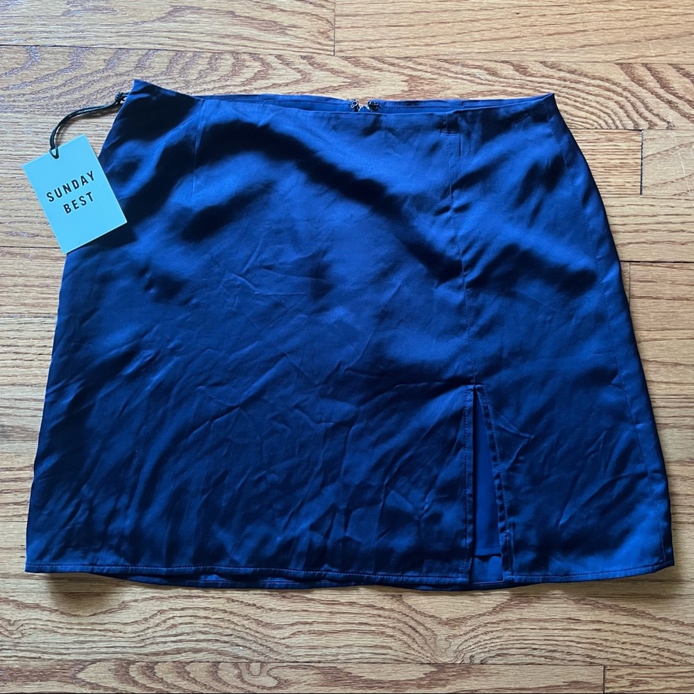 Aritzia Sunday Best - Tatiana Mini Skirt in Classic Navy NWT